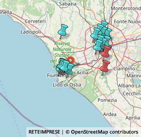 Mappa Parco Leonardo, 00054 Fiumicino RM, Italia (12.88722)