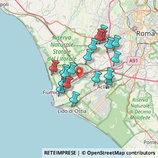 Mappa Piazza ai Diciannove Caduti di Nassiriya, 00054 Fiumicino RM, Italia (6.38316)