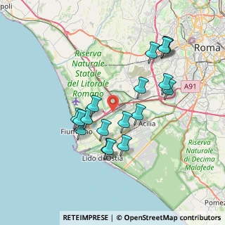 Mappa Local 151, 00054 Fiumicino RM, Italia (7.37111)