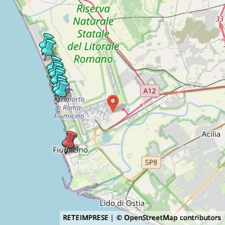 Mappa Via Caduti dell'Aviazione Civile, 00054 Fiumicino RM, Italia (5.4125)