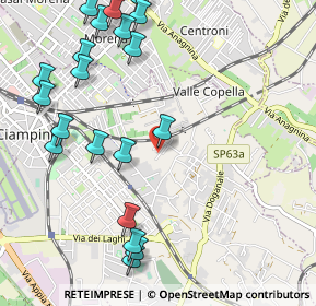 Mappa Via isola del Giglio, 00043 Ciampino RM, Italia (1.384)