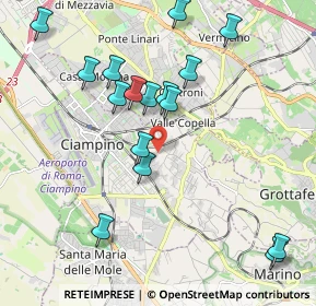 Mappa Via isola del Giglio, 00043 Ciampino RM, Italia (2.24625)