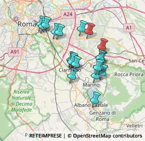 Mappa 00043 Ciampino RM, Italia (6.1295)