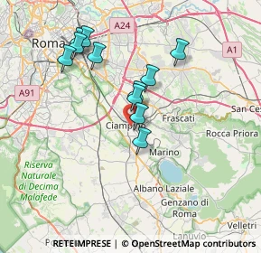 Mappa 00043 Ciampino RM, Italia (6.81818)