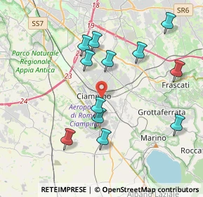 Mappa 00043 Ciampino RM, Italia (4.14167)