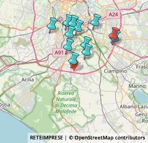 Mappa Via Mario Carucci, 00134 Roma RM, Italia (7.20333)