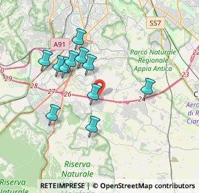 Mappa Via Mario Carucci, 00134 Roma RM, Italia (3.46091)