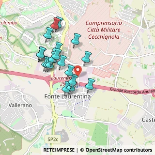 Mappa Via Mario Carucci, 00134 Roma RM, Italia (0.8875)