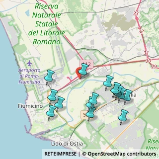 Mappa Via Gian Lorenzo Bernini, 00054 Fiumicino RM, Italia (4.426)