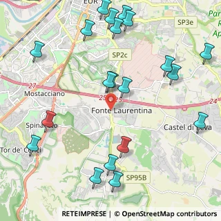 Mappa Via della Torretta di Vallerano, 00134 Roma RM, Italia (2.8465)