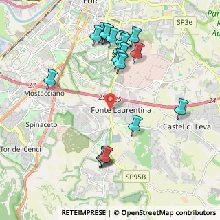 Mappa Via della Torretta di Vallerano, 00134 Roma RM, Italia (2.3535)