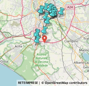Mappa Via della Torretta di Vallerano, 00134 Roma RM, Italia (8.5745)