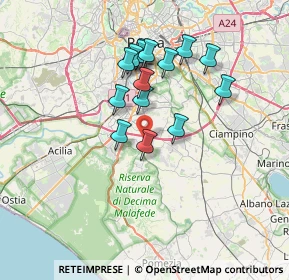 Mappa Via della Torretta di Vallerano, 00134 Roma RM, Italia (6.392)