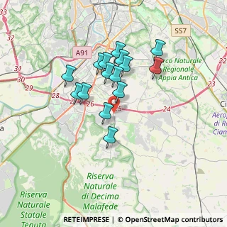 Mappa Via Laurentina, 00128 Roma RM, Italia (3.06667)