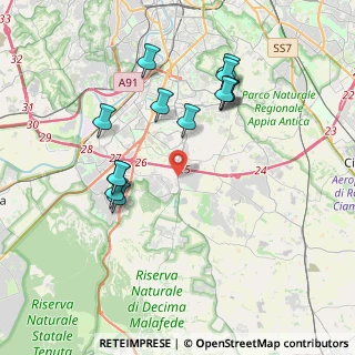 Mappa Via Laurentina, 00128 Roma RM, Italia (3.97154)