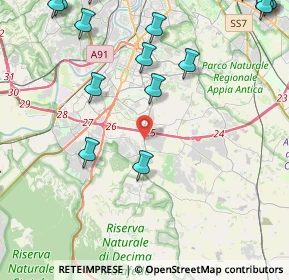 Mappa Via della Torretta di Vallerano, 00134 Roma RM, Italia (7.1245)