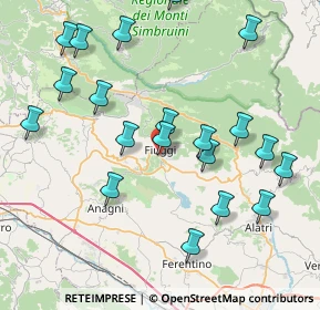 Mappa 03015 Fiuggi FR, Italia (9.3645)
