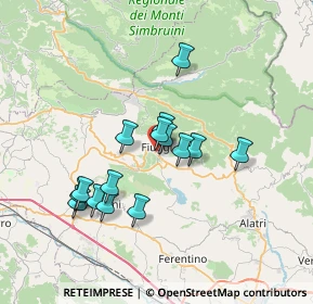 Mappa 03015 Fiuggi FR, Italia (6.37867)