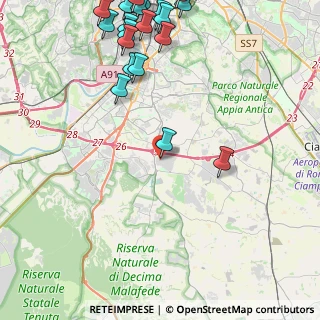 Mappa Via Bruno de Finetti, 00134 Roma RM, Italia (6.4575)