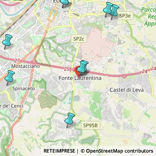 Mappa Via Bruno de Finetti, 00134 Roma RM, Italia (3.46364)