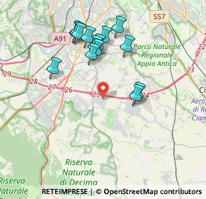 Mappa Via Luigi de Marchi, 00134 Roma RM, Italia (3.89643)