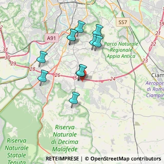 Mappa Via Luigi de Marchi, 00134 Roma RM, Italia (3.58455)