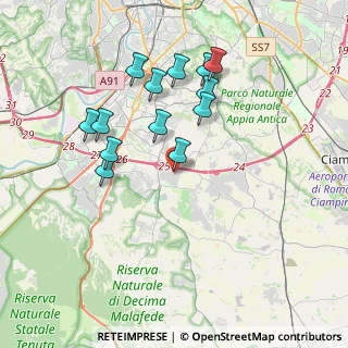Mappa Via Luigi de Marchi, 00134 Roma RM, Italia (3.73615)