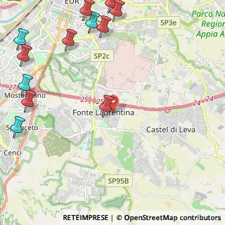 Mappa Via Luigi de Marchi, 00134 Roma RM, Italia (3.46167)