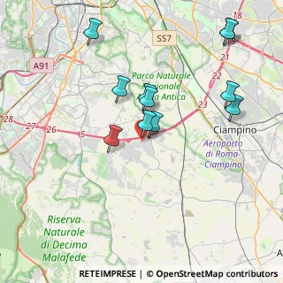 Mappa Via Carlo Jucci, 00134 Roma RM, Italia (4.02455)