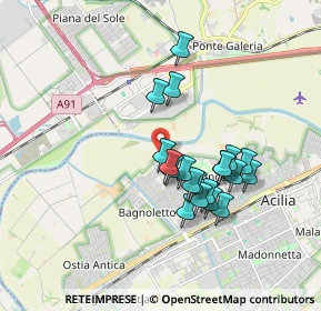 Mappa Via Sarnico, 00126 Roma RM, Italia (1.603)