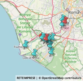 Mappa Via Sarnico, 00126 Roma RM, Italia (5.41923)