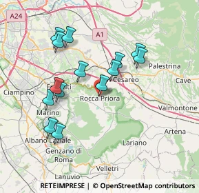 Mappa Largo Pallotti, 00079 Rocca Priora RM, Italia (7.445)