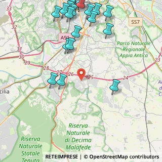 Mappa Via Walter Chiari, 00128 Roma RM, Italia (6.0535)