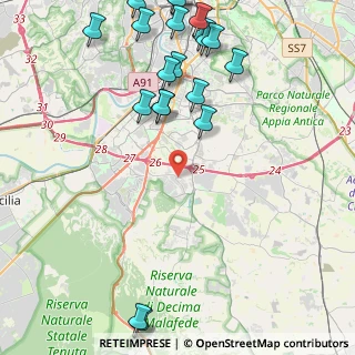 Mappa Via Walter Chiari, 00128 Roma RM, Italia (6.0155)