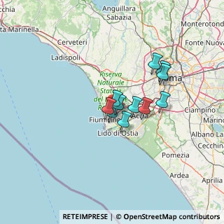 Mappa Largo Antonio Locatelli, 00054 Fiumicino RM, Italia (9.27364)