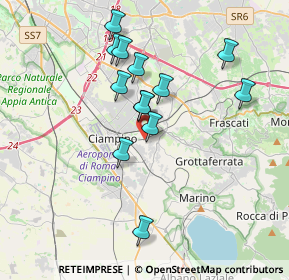 Mappa Via Sardegna, 00043 Acqua Sotterra RM, Italia (3.48769)