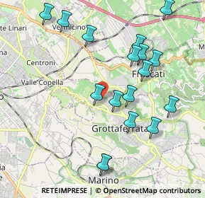 Mappa Via del Piscaro, 00046 Grottaferrata RM, Italia (2.24471)