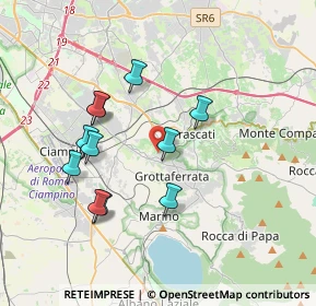 Mappa Via del Piscaro, 00046 Grottaferrata RM, Italia (3.61909)