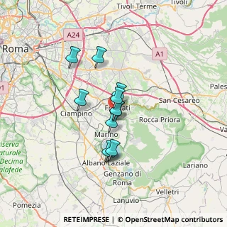 Mappa Via Selva Rustica, 00046 Grottaferrata RM, Italia (5.02455)
