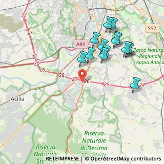 Mappa Via Giuseppe Failla, 00128 Mostacciano RM, Italia (4.43786)