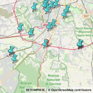 Mappa Via Giuseppe Failla, 00128 Mostacciano RM, Italia (6.1255)
