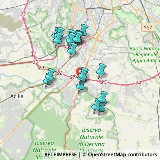 Mappa Via Giuseppe Failla, 00128 Mostacciano RM, Italia (3.50474)