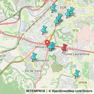 Mappa Via Giuseppe Failla, 00128 Mostacciano RM, Italia (2.30667)