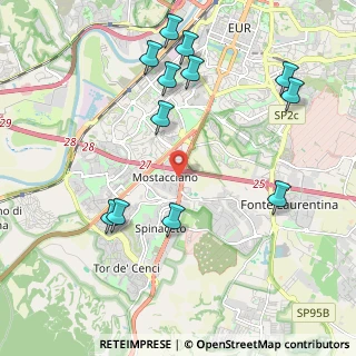 Mappa Via Giuseppe Failla, 00128 Mostacciano RM, Italia (2.4825)