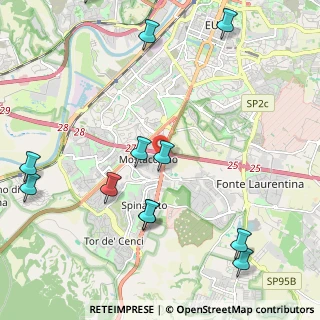 Mappa Via Giuseppe Failla, 00128 Mostacciano RM, Italia (2.8925)