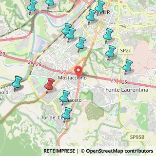 Mappa Via Giuseppe Failla, 00128 Mostacciano RM, Italia (2.89467)