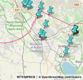 Mappa Via Col di Lana, 00043 Ciampino RM, Italia (5.3635)