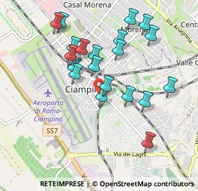 Mappa Via Col di Lana, 00043 Ciampino RM, Italia (0.9635)