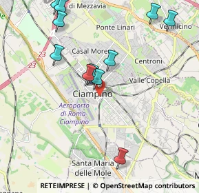 Mappa Via Col di Lana, 00043 Ciampino RM, Italia (2.38909)