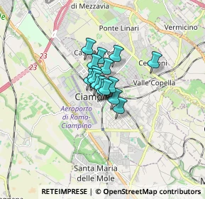 Mappa Via Col di Lana, 00043 Ciampino RM, Italia (0.79063)